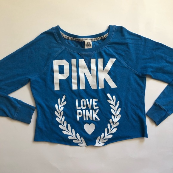 Victoria's Secret Tops - Vintage Y2k Blue Victoria’s Secret Longsleeve Sweatshirt Medium